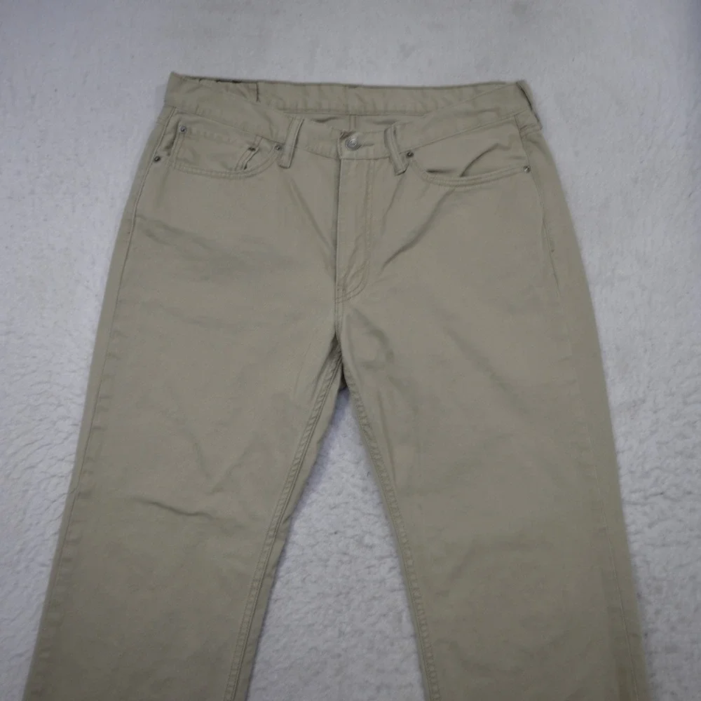 Levi‎ Strauss & Co. 514 Men 36x30 Straight Fit Tan Khaki Cotton Chino Pants